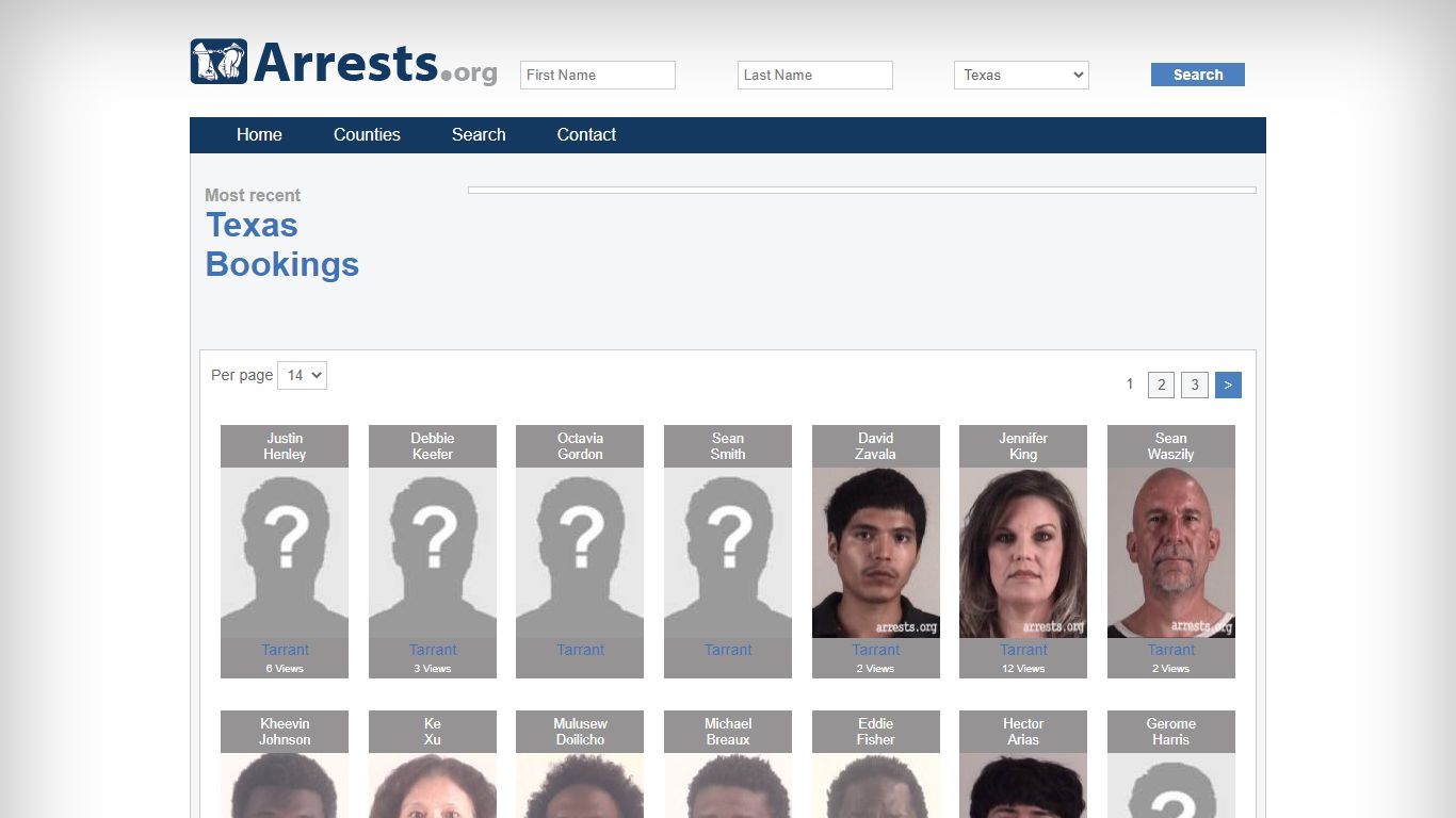 Texas Arrests and Inmate Search